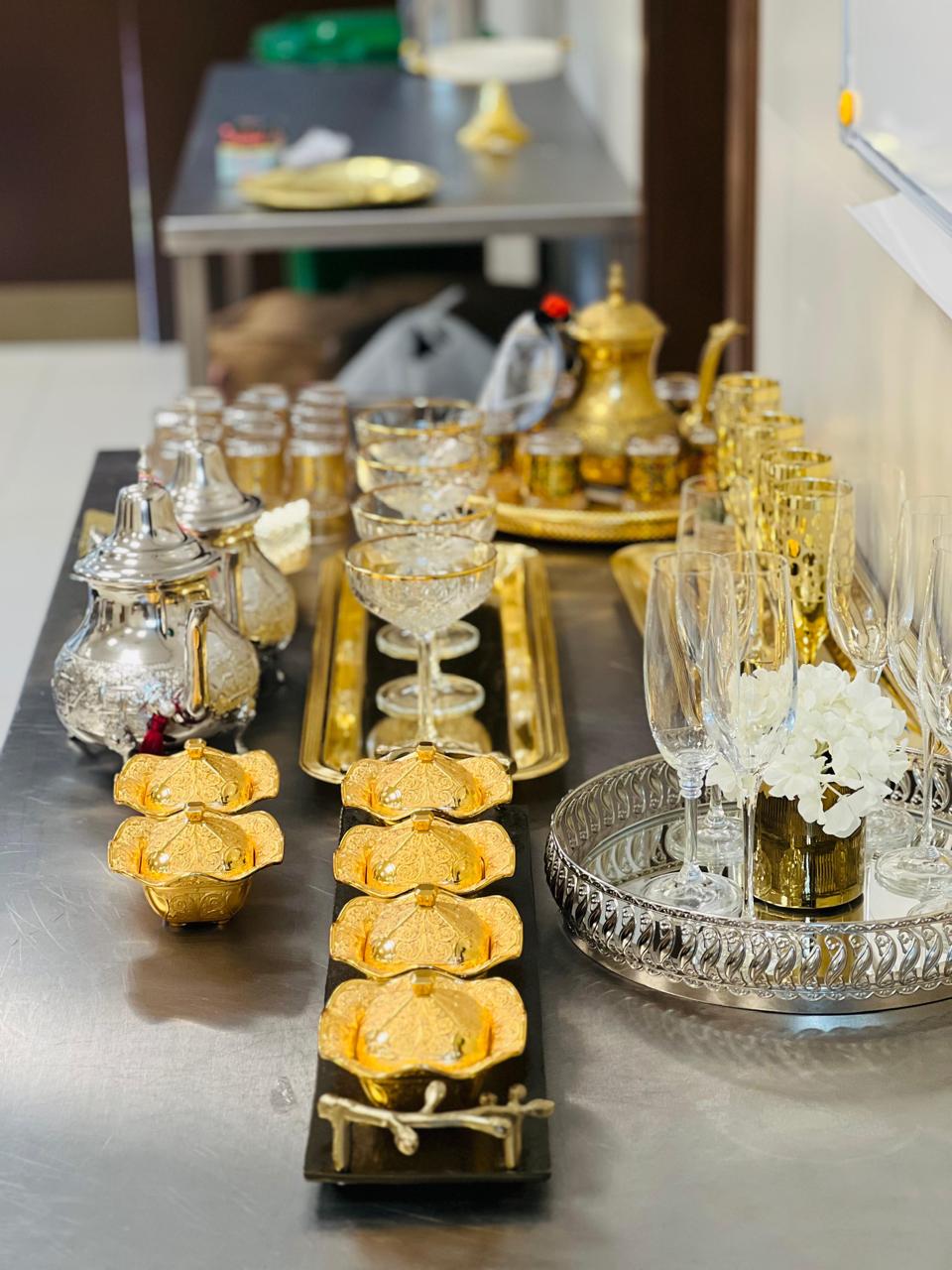 Elegant Arabic hospitality setup